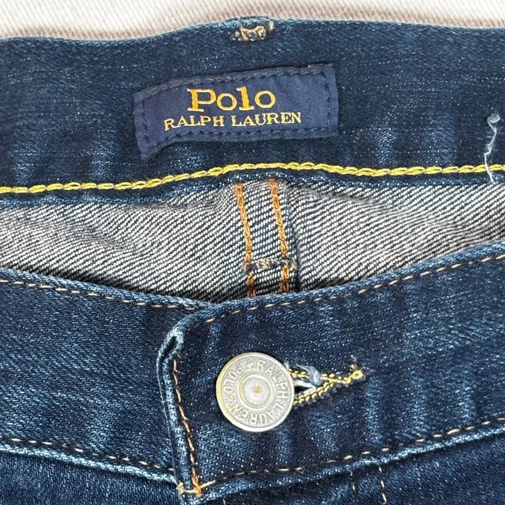 Polo Ralph Lauren Hampton Relaxed Straight Dark Wash Denim Jeans Mens 40x32